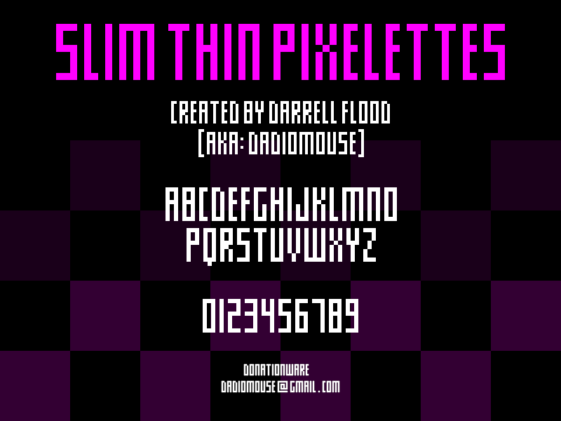 Slim Thin Pixelettes